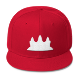 Wool Blend Snapback White Angkor Wat