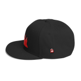 Wool Blend Snapback Red Angkor Wat