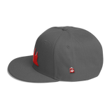 Wool Blend Snapback Red Angkor Wat