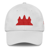 Classic Dad Hat/Cap Red Angkor Wat - Khmer / Cambodia