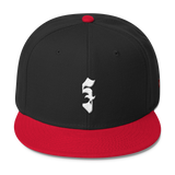 Wool Blend Snapback Khmer / Cambodian Riel ៛ White