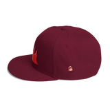 Wool Blend Snapback Red Angkor Wat