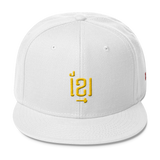 Wool Blend Snapback Gold ខ្មែរ Khmer in Khmer