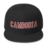 Wool Blend Snapback CAMBODIA All Cap