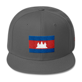 Cambodia Khmer Flag Snapback Hat Cap High Quality Durable Sleek Stylish