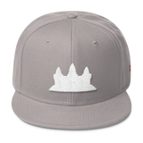 Wool Blend Snapback White Angkor Wat