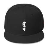 Wool Blend Snapback Khmer / Cambodian Riel ៛ White