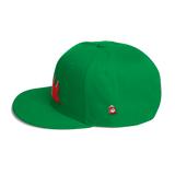 Wool Blend Snapback Red Angkor Wat