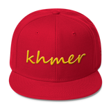 Wool Blend Snapback Gold khmer