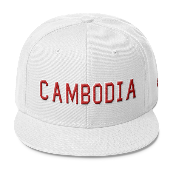 Wool Blend Snapback CAMBODIA All Cap