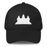 Classic Dad Hat/Cap White Angkor Wat - Khmer/Cambodia