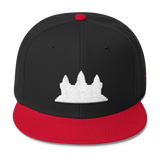 Wool Blend Snapback White Angkor Wat
