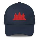 Classic Dad Hat/Cap Red Angkor Wat - Khmer / Cambodia