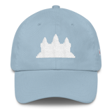 Classic Dad Hat/Cap White Angkor Wat - Khmer/Cambodia