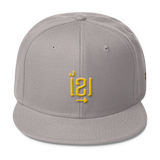 Wool Blend Snapback Gold ខ្មែរ Khmer in Khmer