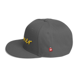 Wool Blend Snapback Gold khmer