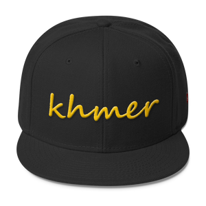 Wool Blend Snapback Gold khmer