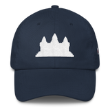 Classic Dad Hat/Cap White Angkor Wat - Khmer/Cambodia