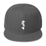 Wool Blend Snapback Khmer / Cambodian Riel ៛ White