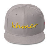 Wool Blend Snapback Gold khmer