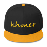 Wool Blend Snapback Gold khmer