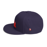 Wool Blend Snapback Red Angkor Wat