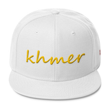 Wool Blend Snapback Gold khmer